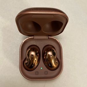 Samsung galaxy buds live earbud bronze *left cracked* READ